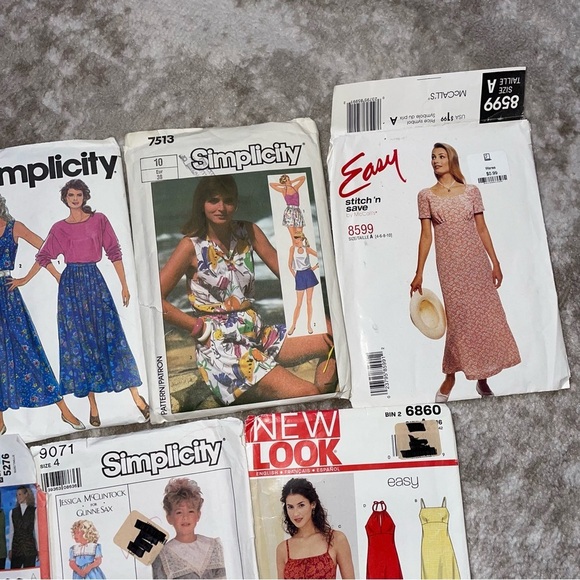 set of 8 clothing patterns for women & children make your own clothes - Picture 5 of 8